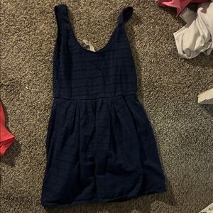 Elegant Navy Blue Casual Dress
